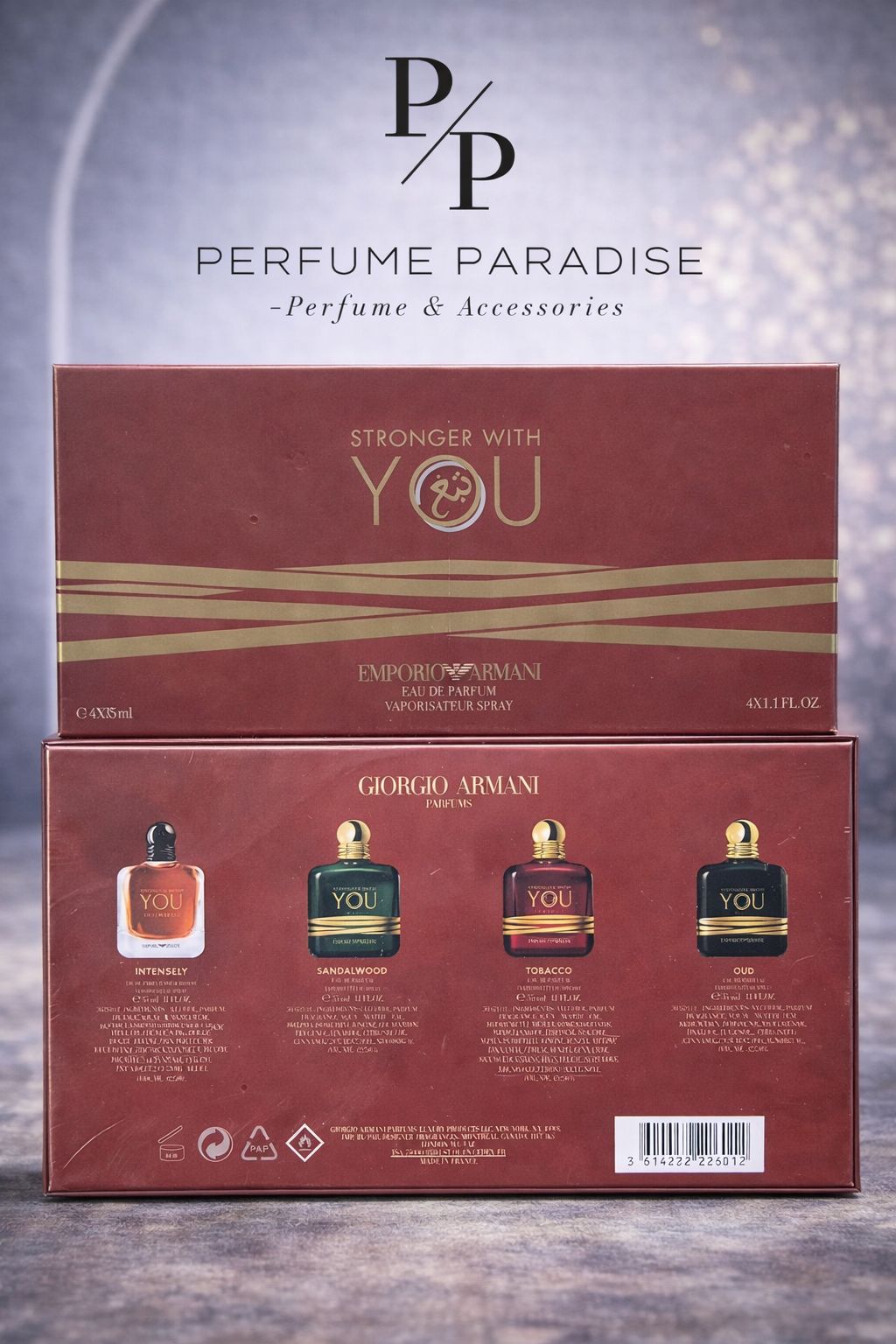 Emporio Armani Stronger With You Intensely/Sandalwood/Tobacco/Oud (Gift Set)